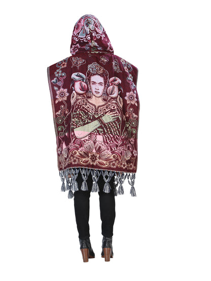 Mexican Artisanal Poncho 100% Acrylic Multicolor 603881