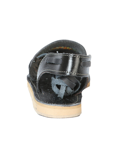 Sandalias Artesanales Mexicanas Piel Negra 603919