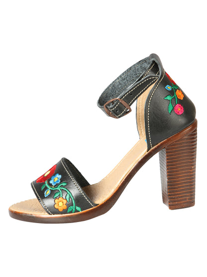 Sandalias Artesanales Mexicanas Piel Negra 603952