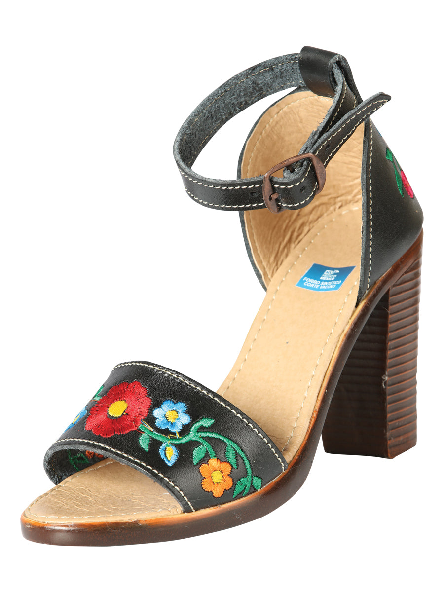 Sandalias Artesanales Mexicanas Piel Negra 603952