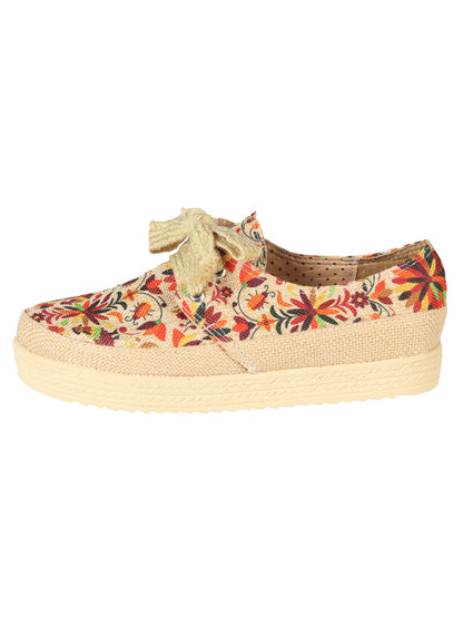 Tenis de Yute Artesanal Mexicano 50% Algodón, 50% Poliéster Multicolor 603959