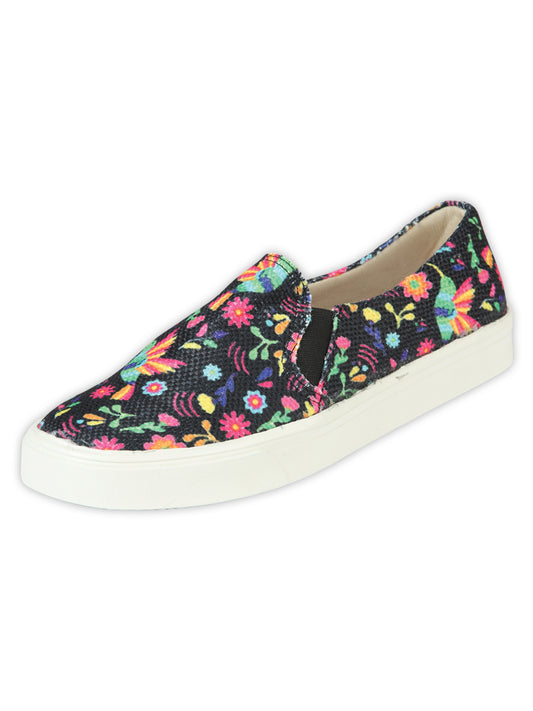 Mexican Artisanal Yute Tennis 50% Cotton, 50% Polyester  Multicolor 604006