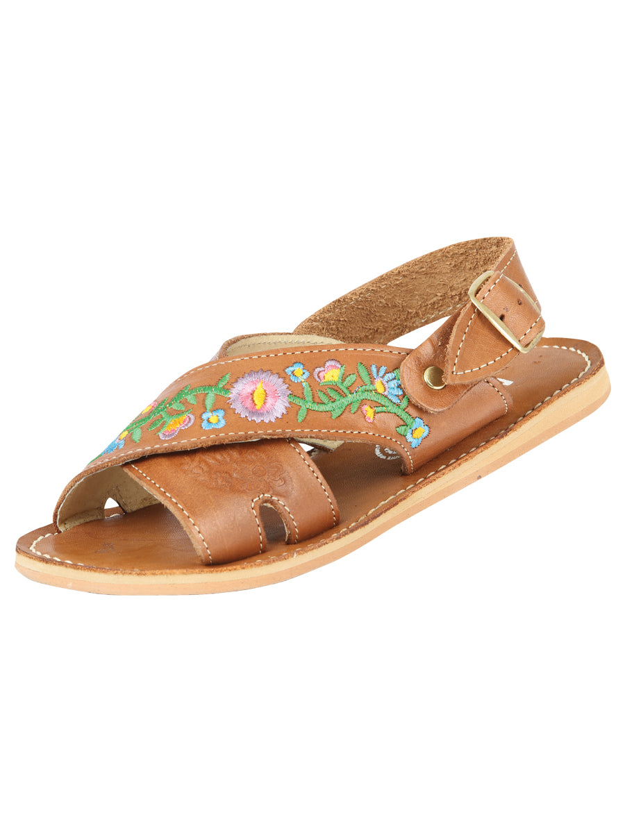 Sandalias Artesanales Mexicanas Piel Nogal 604018